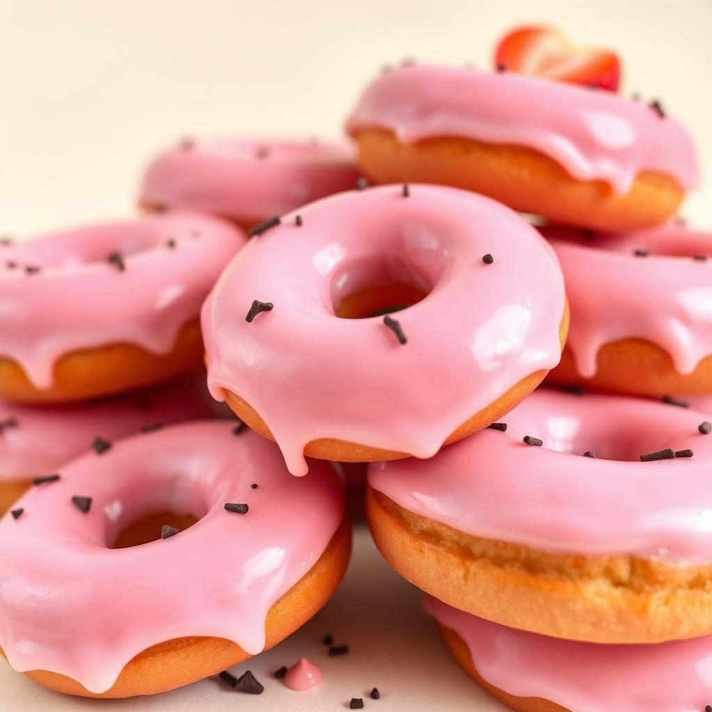 Pink Glazed Donuts